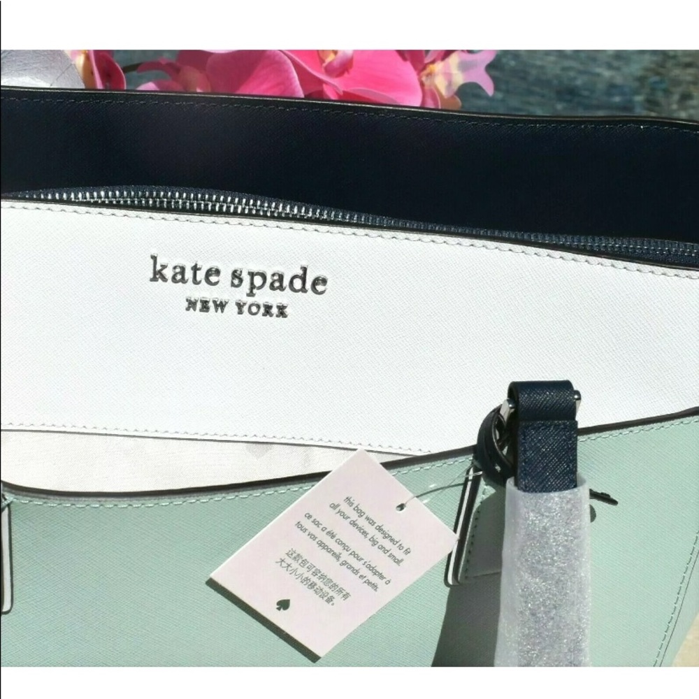 Kate Spade Cameron Colorblock Laptop Spring large - Picture 8 of 10